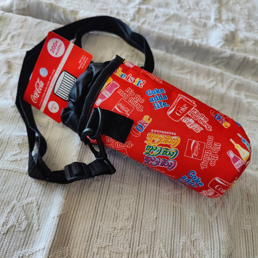 Coca-Cola Daiso Plastic Bottle Holder with Removable Carrying Strap Travel